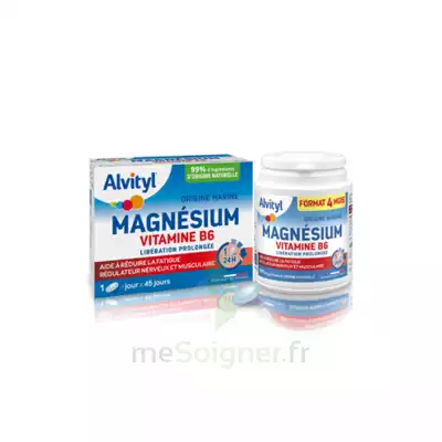Alvityl Magnésium Vitamine B6 Libération Prolongée Comprimés Lp B/45 à CLICHY